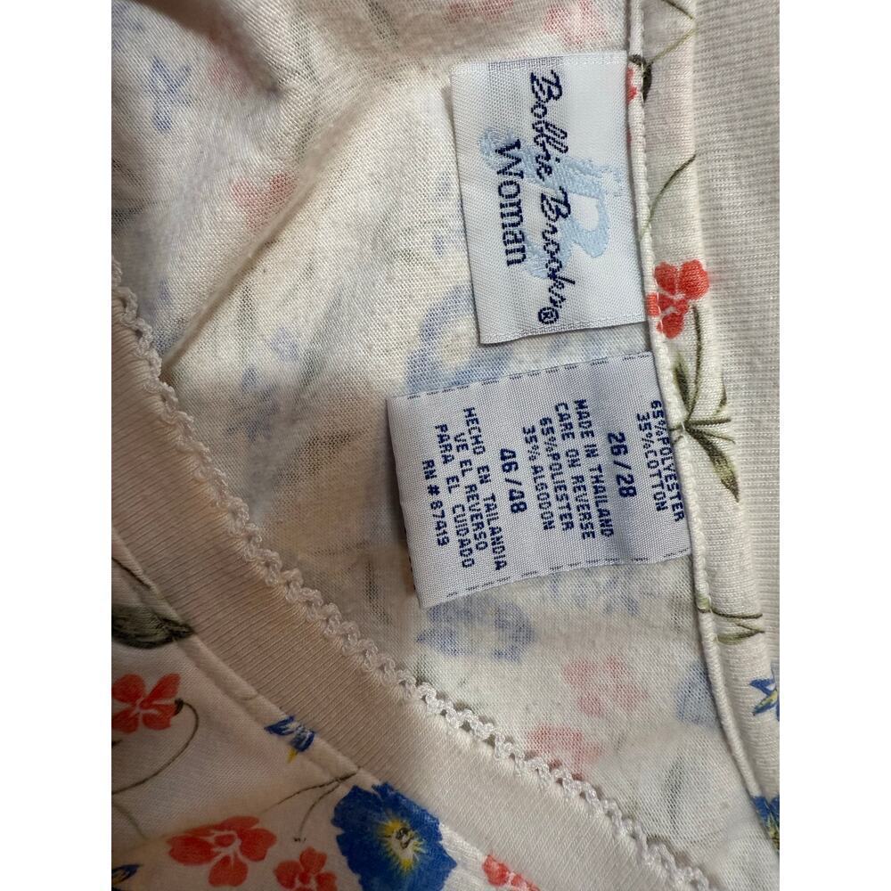 bobbie brooks woman short sleeve v neck floral womens plus size 26 - Picture 3 of 4